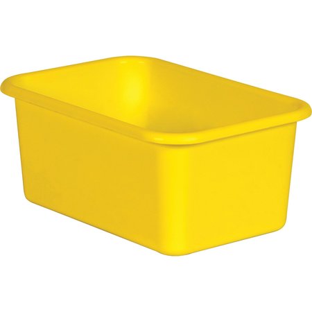 Teacher Created Resources Storage Bin, Plastic, Yellow, 6 PK 20392